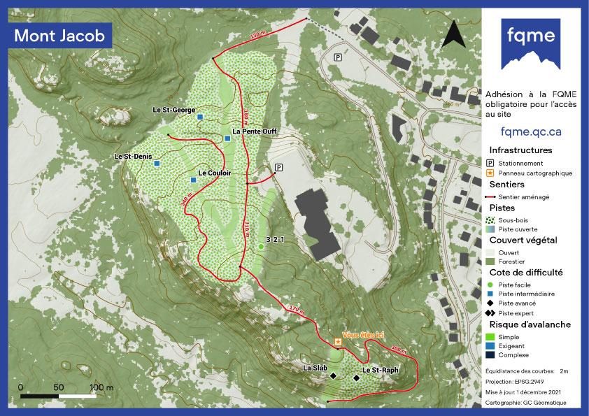 Carte mont Jacob